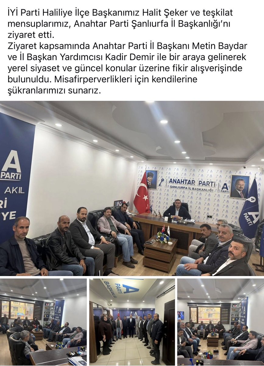 iYİ parti haliliye İlçe başkanlığı tweet media