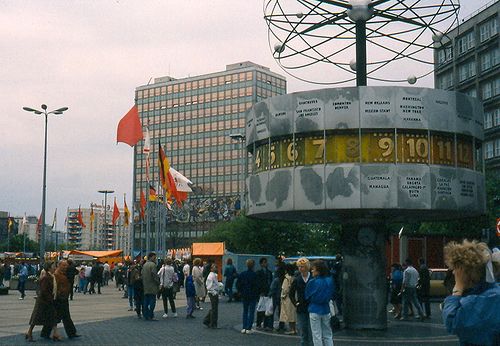 Alexanderplatz, East Berlin, 1989.