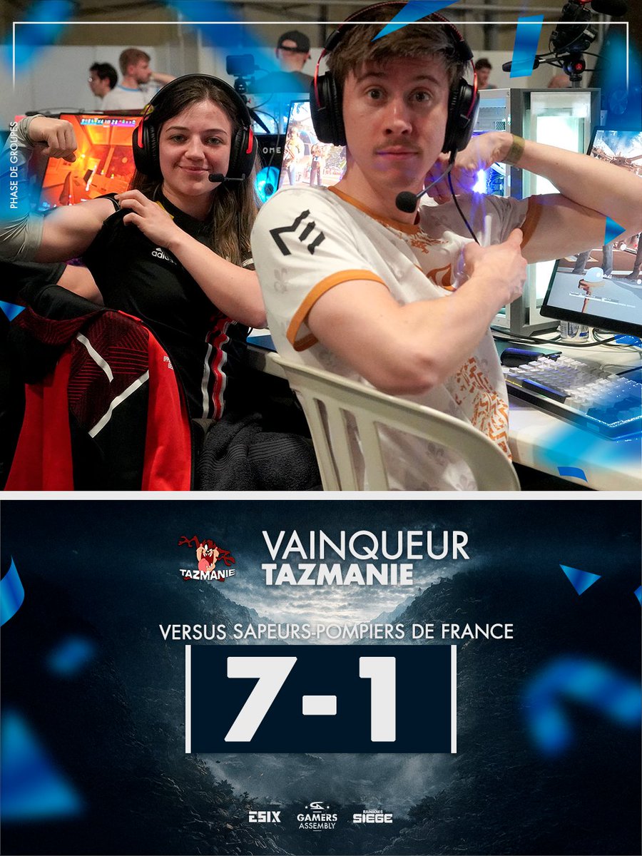 ESIX_FR's tweet photo. Dernier match de poule pour la #Tazmanie, victoire face aux #SapeursPompiersDeFrance ! 💪 https://t.co/dZsnj0rzKx