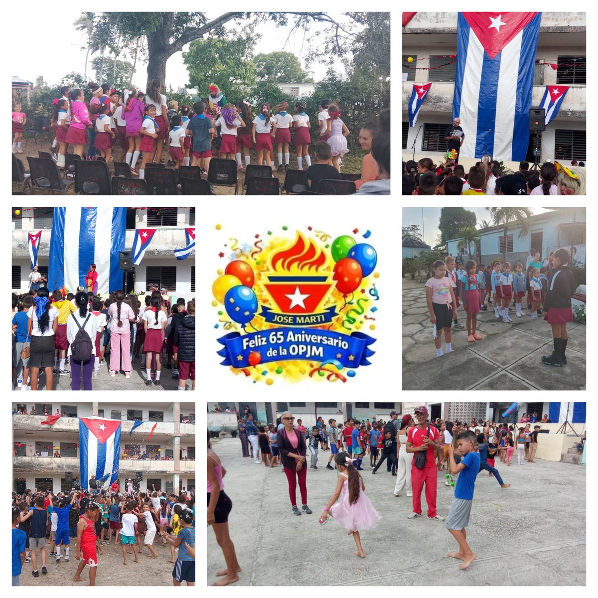 Día de fiesta. Muchas felicidades para nuestros pioneros y jóvenes, muy especial para nuestros educandos baguanenses. <a href="/DMEBaguanos/">DGE Báguanos</a> #HonorHolguinero