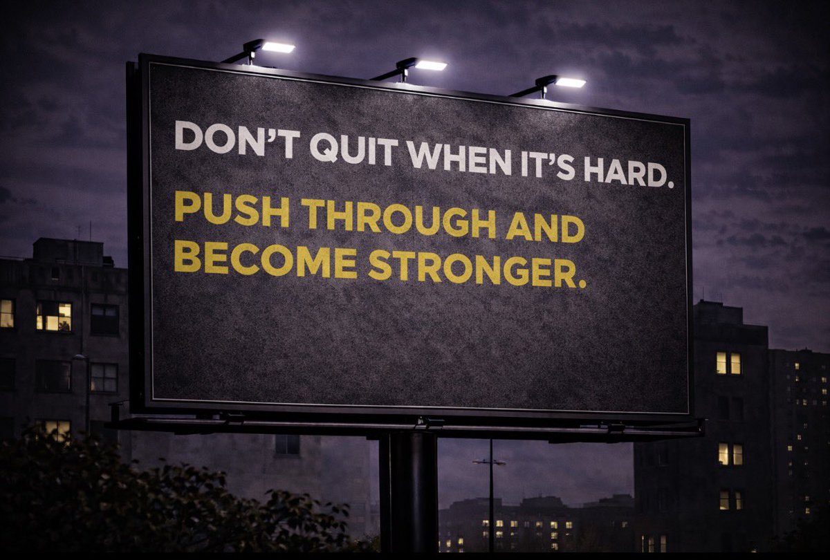 hq_blueprint's tweet image. Stronger is on the other side.

#PushThrough #PersonalGrowth #Resilience #GrowthMindset #MentalStrength #StayStrong #NoQuitting #EntrepreneurBlueprint
