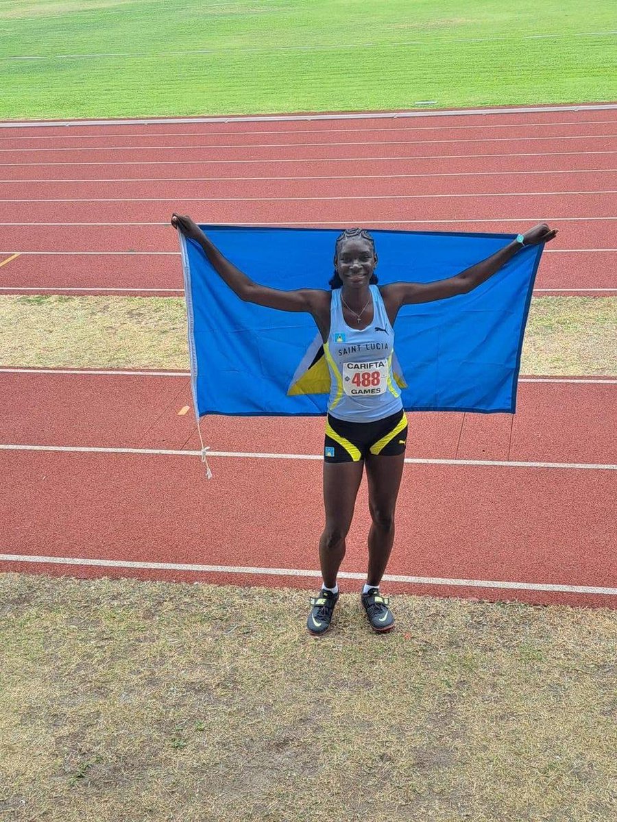 RhyesaJ's tweet image. Saint Lucia's Destinee Cenac secured gold 🥇 in the U17 Girls High Jump 🇱🇨🇱🇨🇱🇨🇱🇨 1.72 metres. 

#CariftaGames 
#CARIFTA
#Grenada