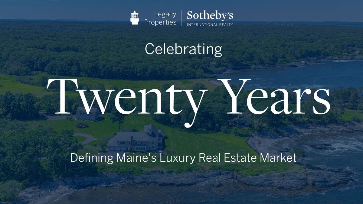 LegacySIR's tweet photo. Celebrating 20 Years of Defining Maine’s Luxury Real Estate Market!

Thank you to our agents, clients, and communities for being part of our journey. Here’s to the next chapter.  Read the full story of our 20-year milestone here:https://t.co/03OSLh12wz https://t.co/33wIgjs1pF