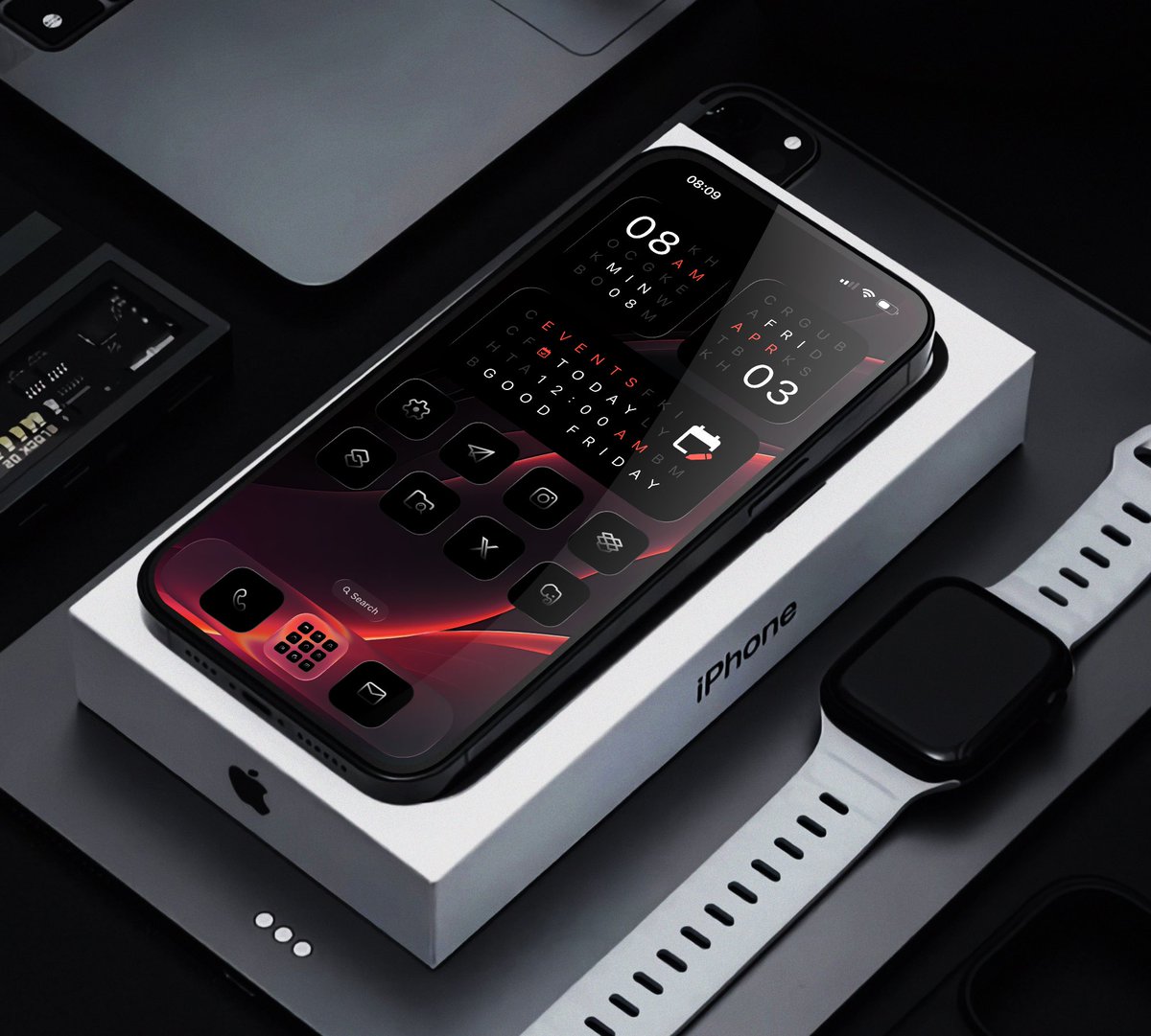 21MaRcO12's tweet image. iOS homescreen setup 

Used:
Widgets: Alphabet iOS widget for widgy
Icons: Pure Black IOS widget for widgy and icon pack
Widgy app

Download links on widget and icon pack in my BIO

#widgy #ios #widget #ioshomescreen #customization