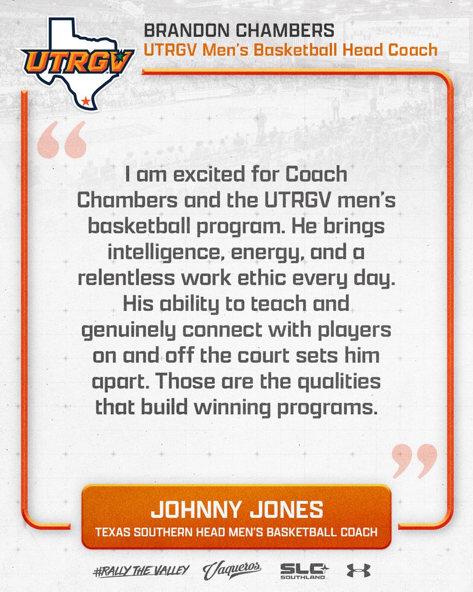 UTRGVmbb's tweet photo. Respect across the sport. 

#UTRGV #RallyTheValley https://t.co/TrEpdmm4f9