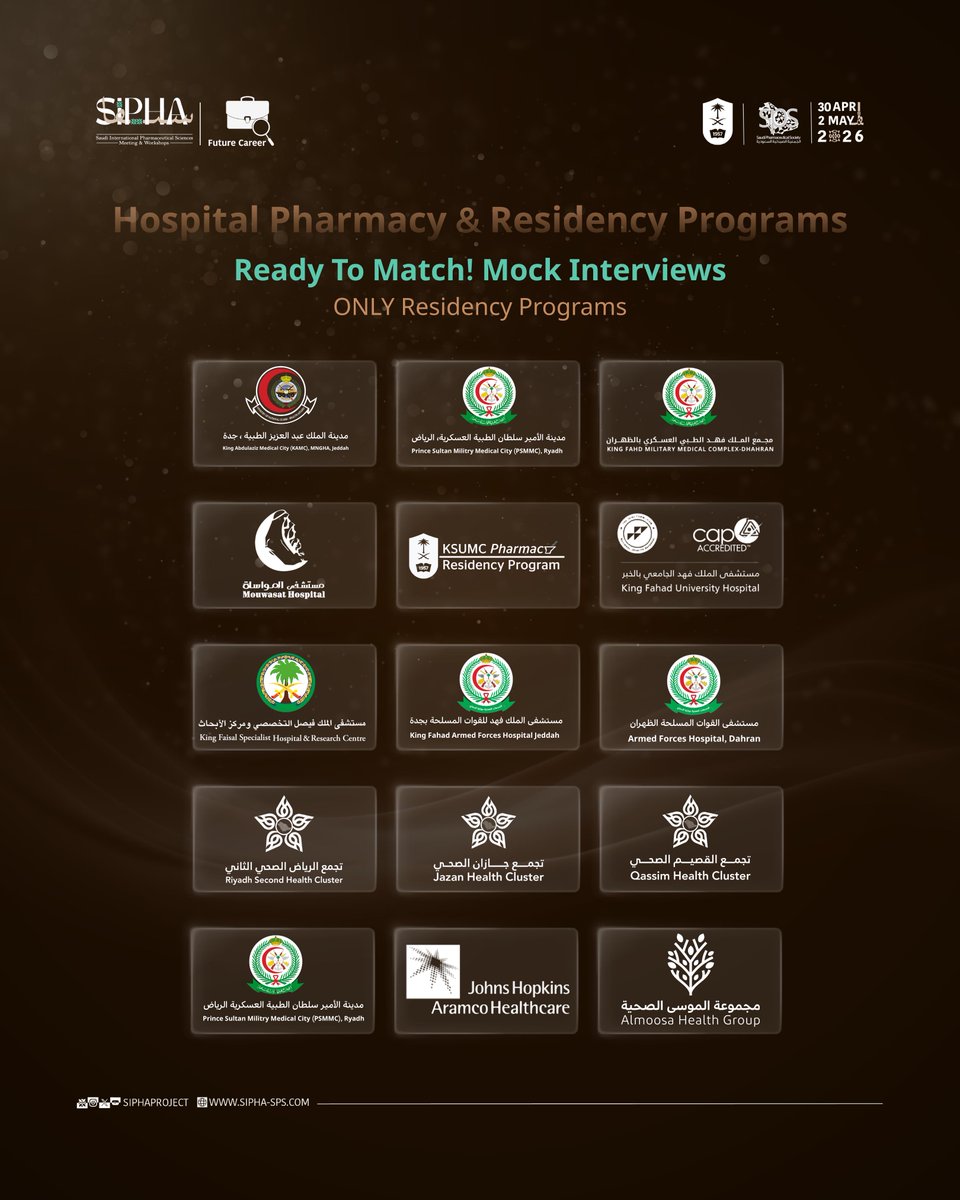 SIPHAproject's tweet photo. Are you Ready To Match? 
Connect with the leading residency programs at Future Career✨.

More reveals from Future Career are coming..

#SIPHA26 | #FutureCareer https://t.co/XeVWf2baqc