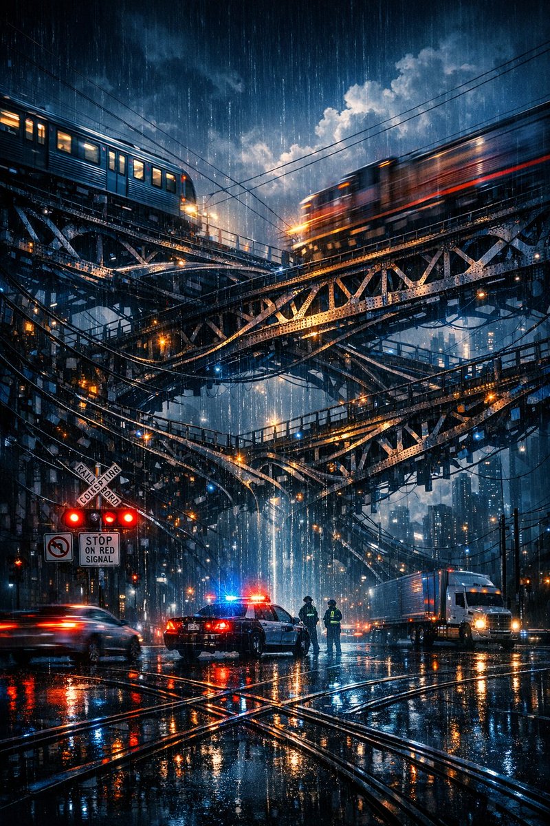 f13ldfx's tweet photo. Night‑rain neon version — deep blues, reflective asphalt, ghost‑light trails #microevolution https://t.co/rXUCjMQpN4