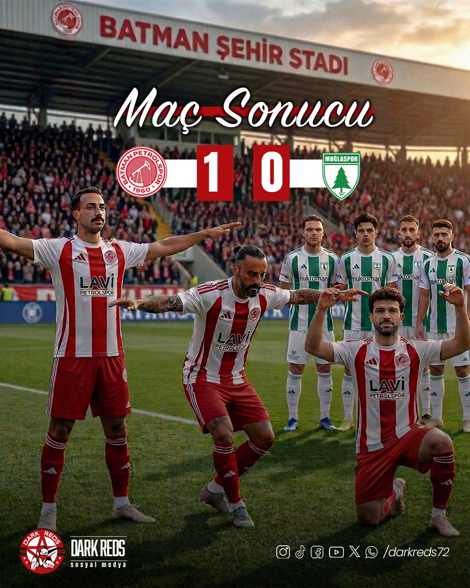 DarkReds_Grubu's tweet photo. BİZ ŞAMPİYONUZ🏆sizler sıralamayı belirleyin.!

#BatmanPetrolspor #DarkRedsGrubu https://t.co/nhmDveRpRB