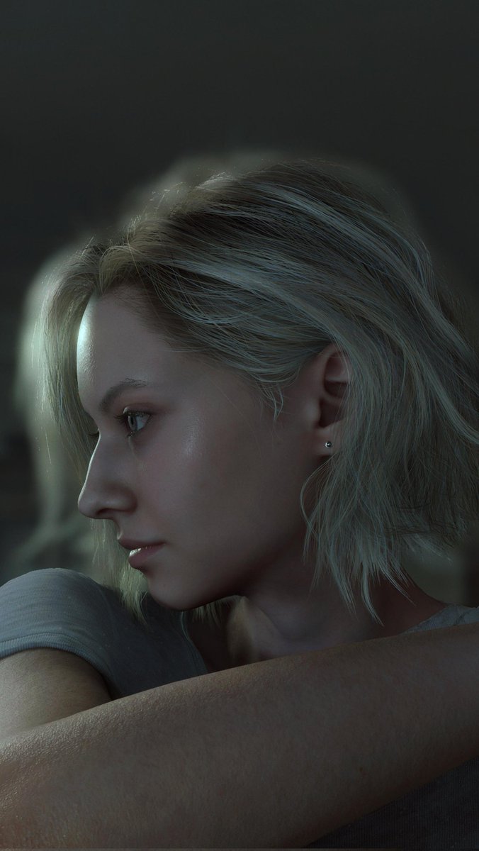 IamLadyRainbow's tweet image. Just took some pics of her💙 #Re9 #photomode