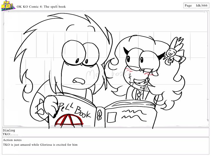 GloriaKibutsuji's tweet photo. Guys I found a deleted storyboard of OK KO. They like scripted out a whole episode. Trust me guys. #okko #okkoletsbeheroes #fanart #oc #tko #ocxcannon #gloriosa #rabbittrap https://t.co/zcKas0DXae