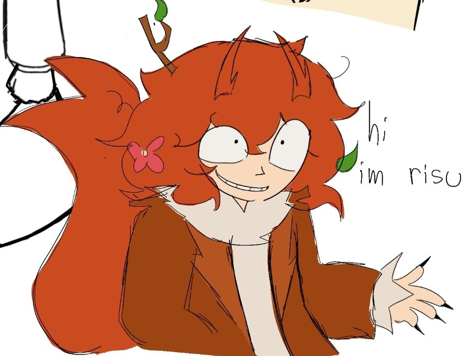 pim523's tweet photo. Touhou oc, shes a red squirrel https://t.co/kv1JFXJIdo