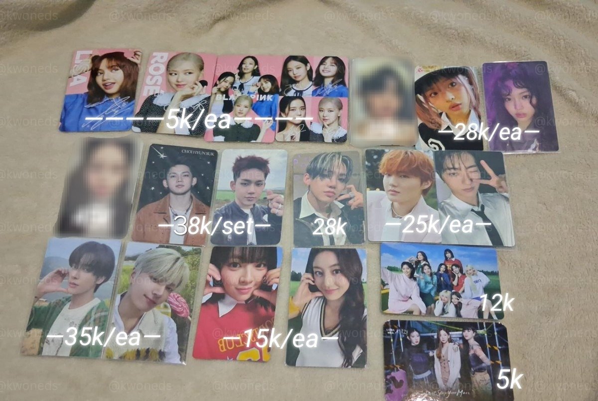 kwoneds's tweet photo. wts want to sell

ⵌ Ready ina (dom Cirebon)
ⵌ Co 🍊 (exc adm, pack)
ⵌ Not for sensitive buyers
ⵌ DM for condi

— wts pc photocard blackpink lisa rose newjeans hanni hyein treasure hyunsuk doyoung haruto enhypen jay jake twice jeongyeon jihyo itzy https://t.co/BEURda9DbP