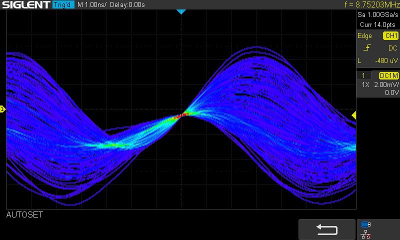 ccmcook's tweet photo. Mimicking clyfford still with piezos attached to my oscilloscope https://t.co/hn5KtY0Dh1