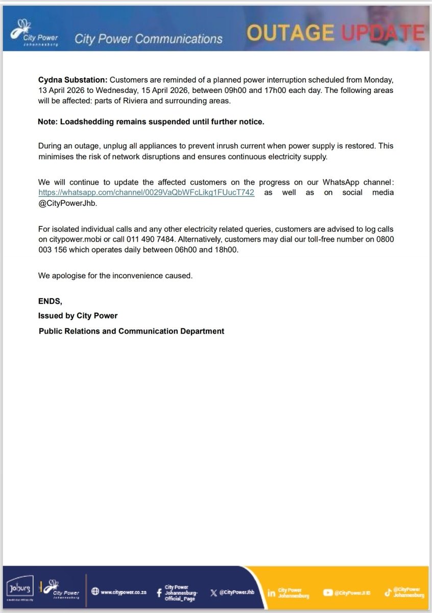 @CityPowerJhb tweet media