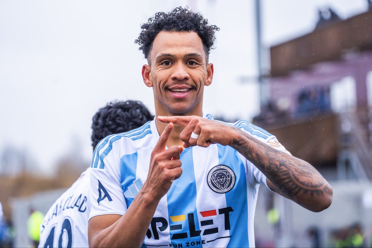 RigaFCXTRA's tweet photo. Iago hat-trick and a fantastic win in Jelgava.

⚽️FS Jelgava 0:8 Riga FC https://t.co/GateBng0Ja