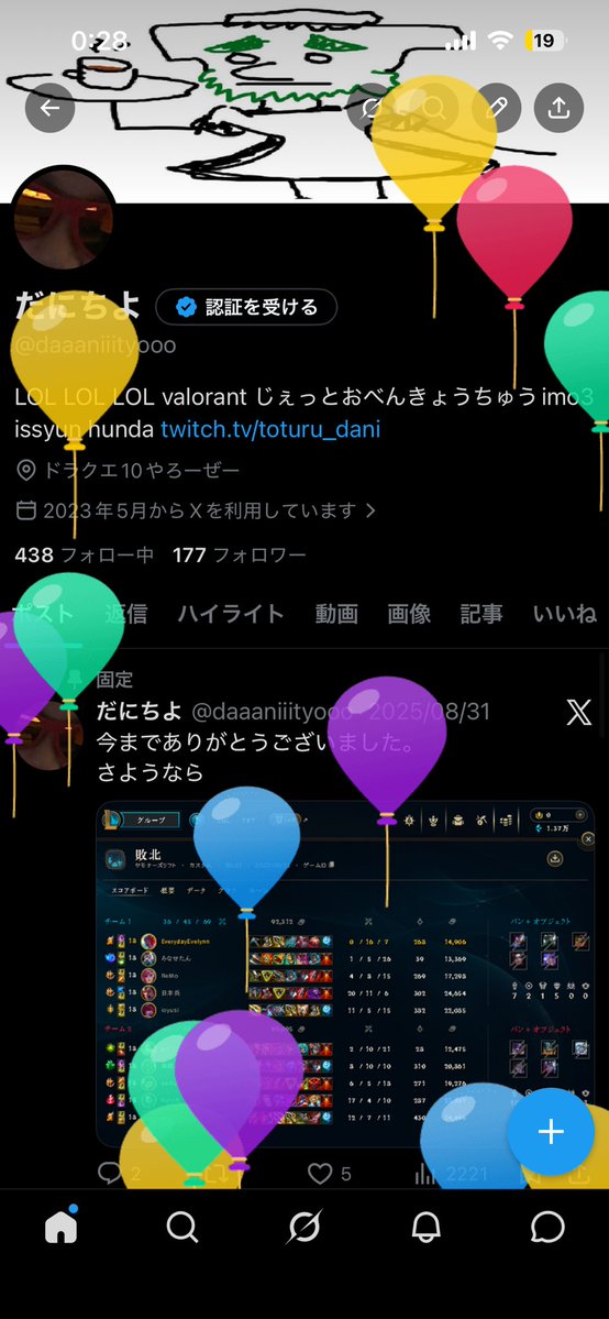 だにちよ tweet media