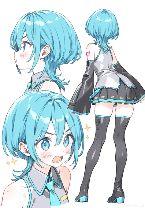 #初音ミク ウルフカットミクさん