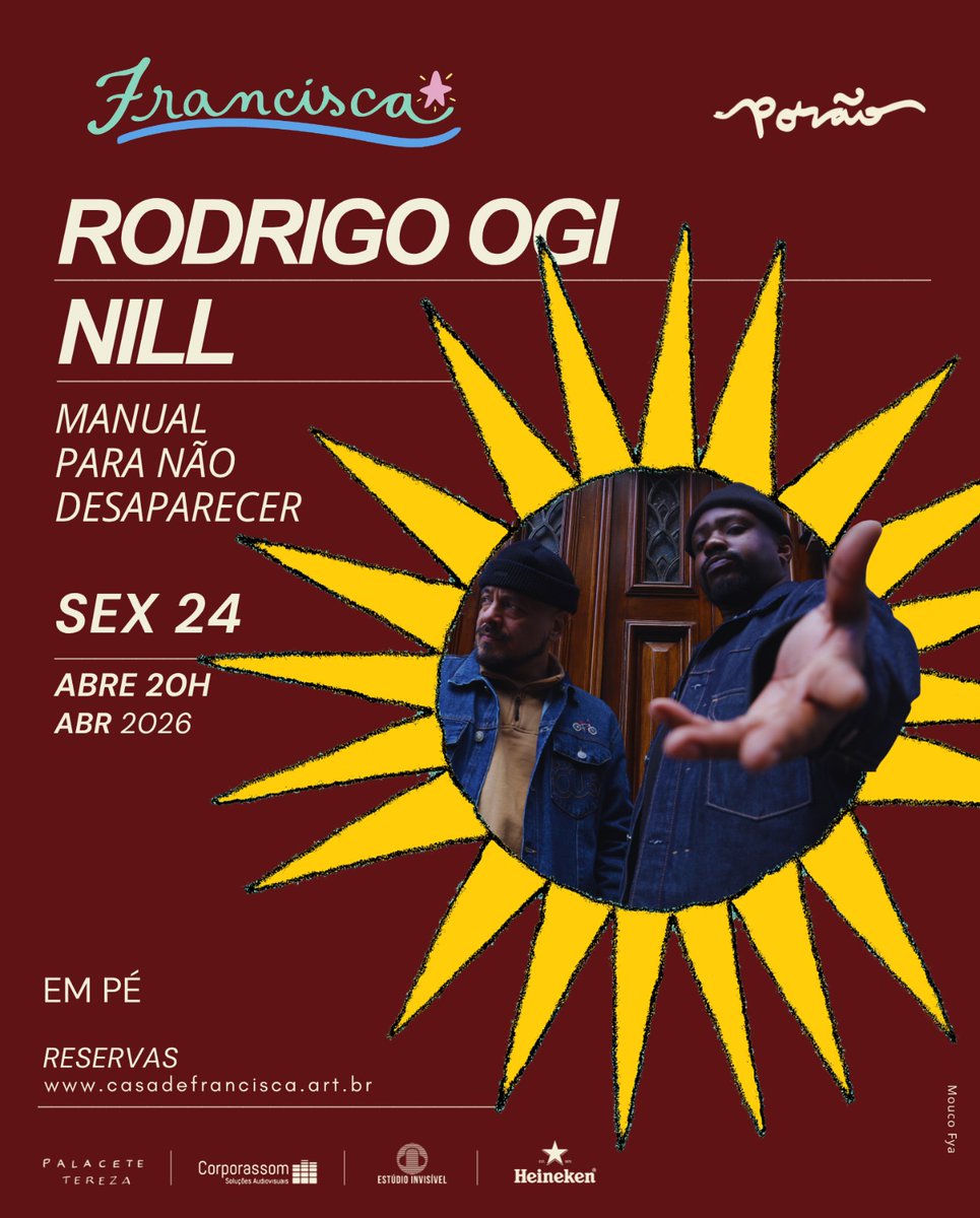 niLLSfg_'s tweet photo. Manual para não desaparecer na Casa de Francisca em uma sexta feira a noite é coisa linda, coisa bela!
Bora? https://t.co/Xh0gYgn3cn