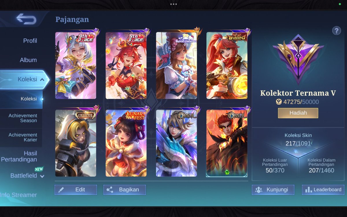 oqingche's tweet photo. Wts akun ml bekas pemakaian cewe, price 250 avail nego ya untuk detail bisa DM ya 😊 https://t.co/1j941bA5b0