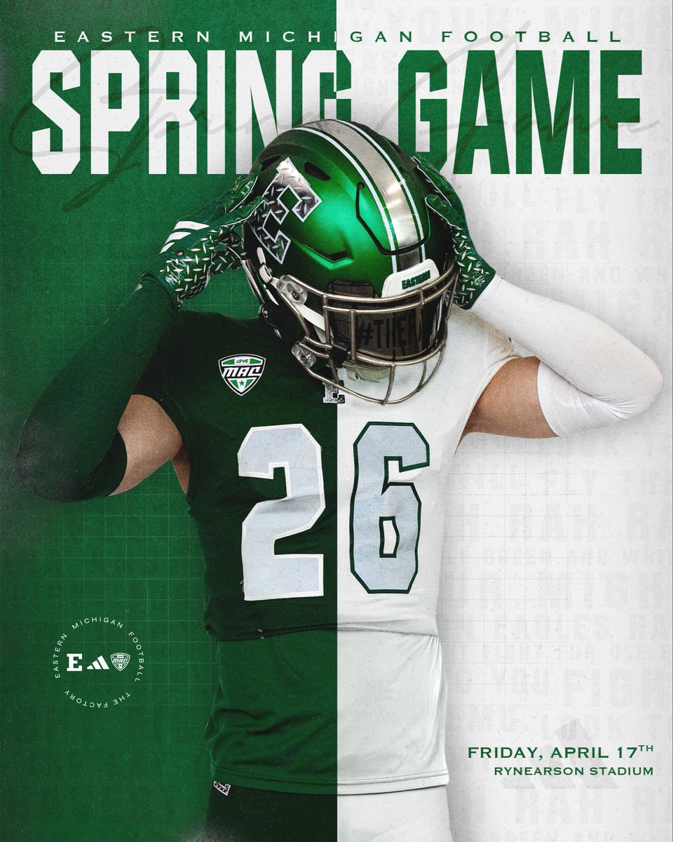 Jarrett40394072's tweet photo. Excited and grateful to have the opportunity to attend Eastern Michigan spring game on April 17. Looking forward to learning more about the program, Cant wait for the experience #ETOUGH @Coach_Creighton @CoachWiesehan @CoachZacSias @CoachLanceo
@JakeLRN @CoryLRN

#Blessed https://t.co/cTozIBUxA3