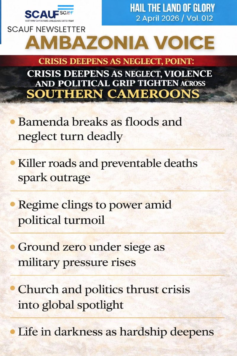 Southern Cameroons Ambazonia United Front-SCAUF tweet media