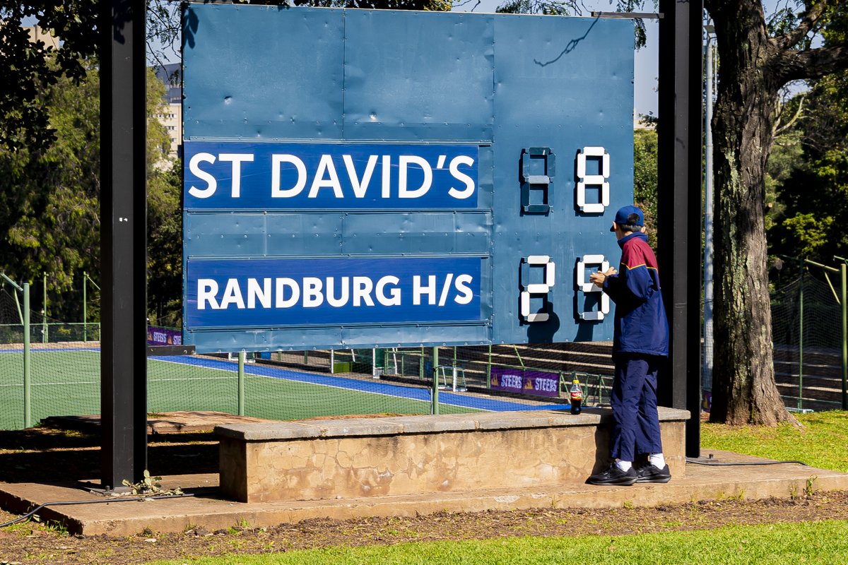 StandardBankZA's tweet photo. @MelodyMiyaVibe @ststithians @KingEdVIISchool @KearsneyNews The scoreboard at St Johns is telling of all the action today! The matches are in full throw, the gees in the stands is keeping the excitement high. 🔥 Stay locked in, there’s plenty more to come from the day.
#Sportsfest #SBLove💙 https://t.co/7bczYOgujR