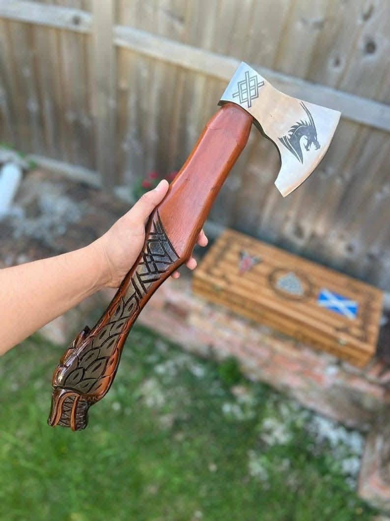 knivesmaker786's tweet photo. ⚔️ Hunting Axe for Sale – Wilderness Proven
Hand-forged, high-carbon steel, and perfect for camping, hunting, or survival – grab yours now!
Ships to USA, DM for details! #HuntingAxe #OutdoorGear #CampingEssentials #SurvivalTools #USA https://t.co/B82pJ6DMmn