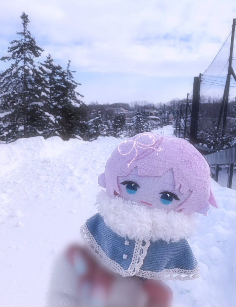 mutsuu_desu's tweet photo. 🩵❄️1月にリリちゃんと一緒に北海道へ行きました(^^)！リリちゃんに雪と合わせた服を着せました！めっちゃ可愛い......（＾∇＾）

 #未来人みて https://t.co/AgghPaL7dy