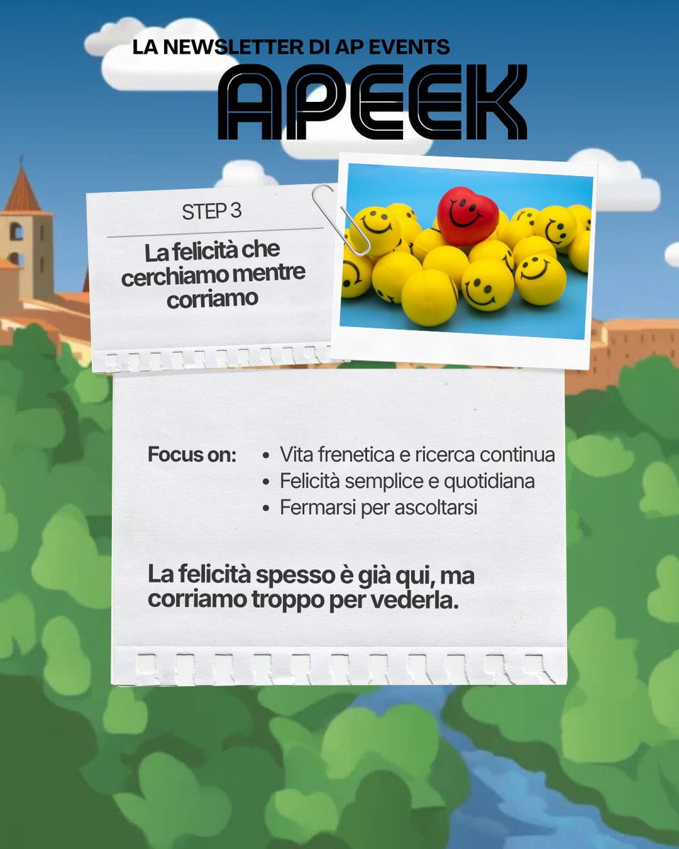 ApEventsaps's tweet photo. “Buona Pasqua da ApEvents”🕊️🗞️

È online l’ottavo numero di Apeek, la newsletter firmata AP Events ✍🏻

Riflessioni, storie e idee che parlano di comunità, partecipazione e futuro.

🔗 Link 
https://t.co/vzqrCCHi9l https://t.co/YunHrCNlEy