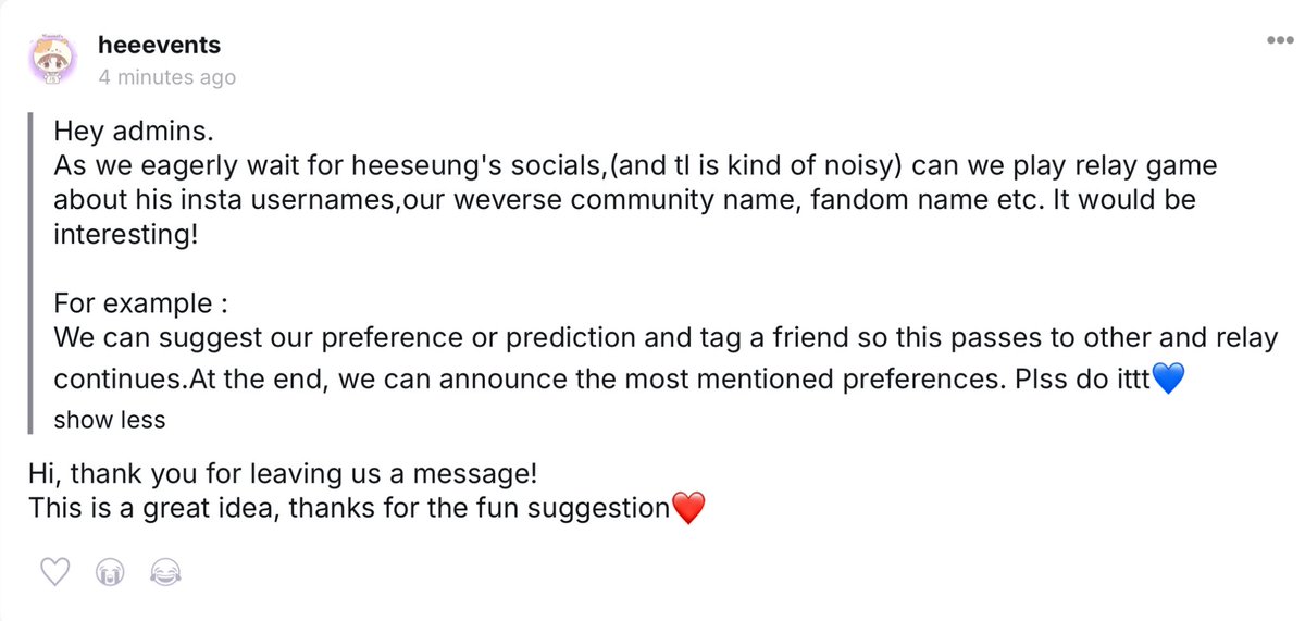 heevents ⋆🪽˚.⋆ // EVAN’s upcoming schedules tweet media