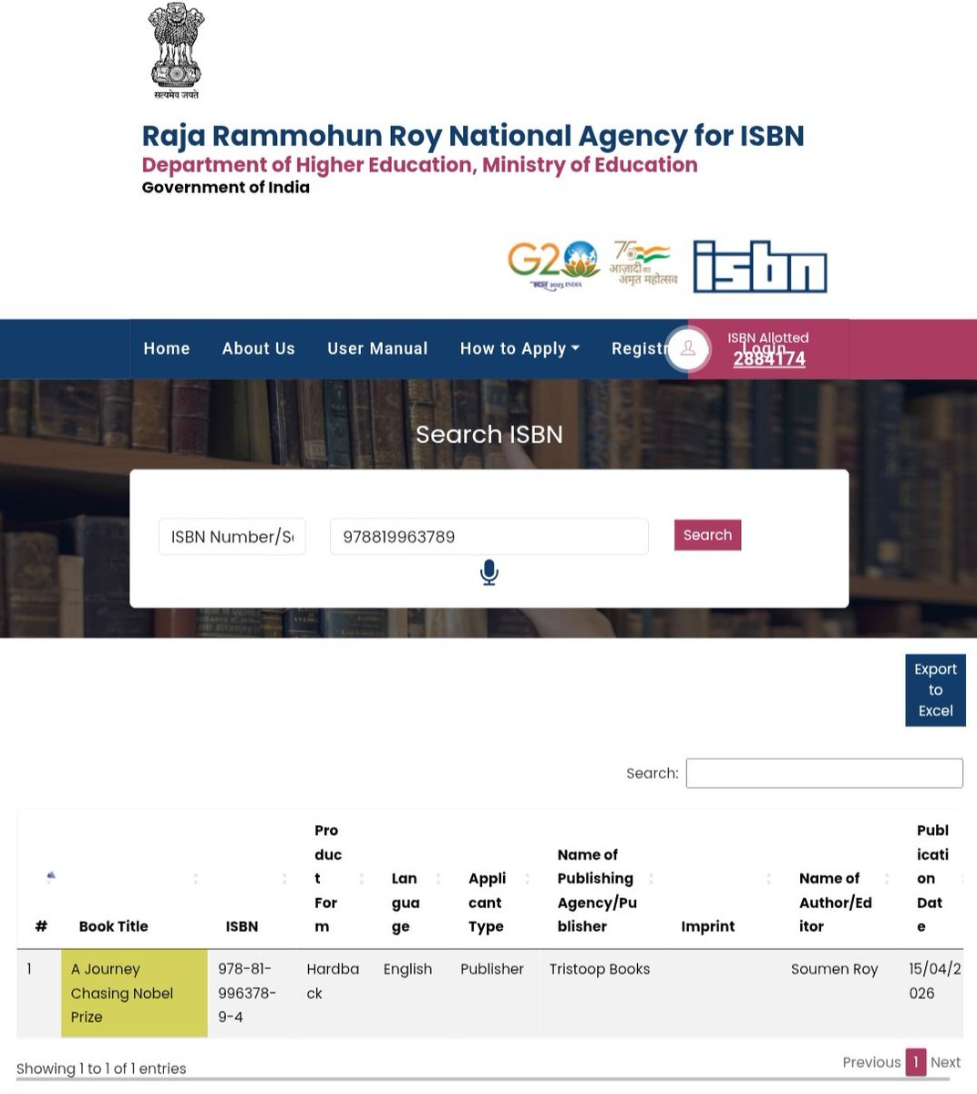 Roy1138Roy's tweet image. A new story begins. 🖋️
A Journey Chasing The Nobel Prize 
Upcoming Fiction | ISBN: 978-81-996378-9-4
The silence is finding its voice. Stay tuned for the reveal. ✨
#Fiction #UpcomingRelease #SpiritualJourney