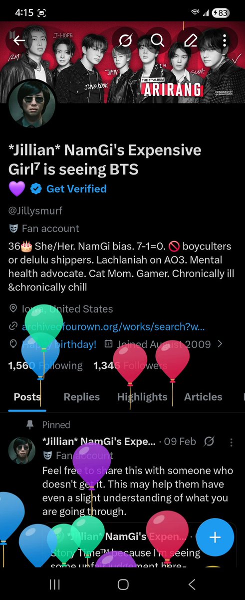 *Jillian* NamGi's Expensive Girl⁷ is seeing BTS💜 tweet media