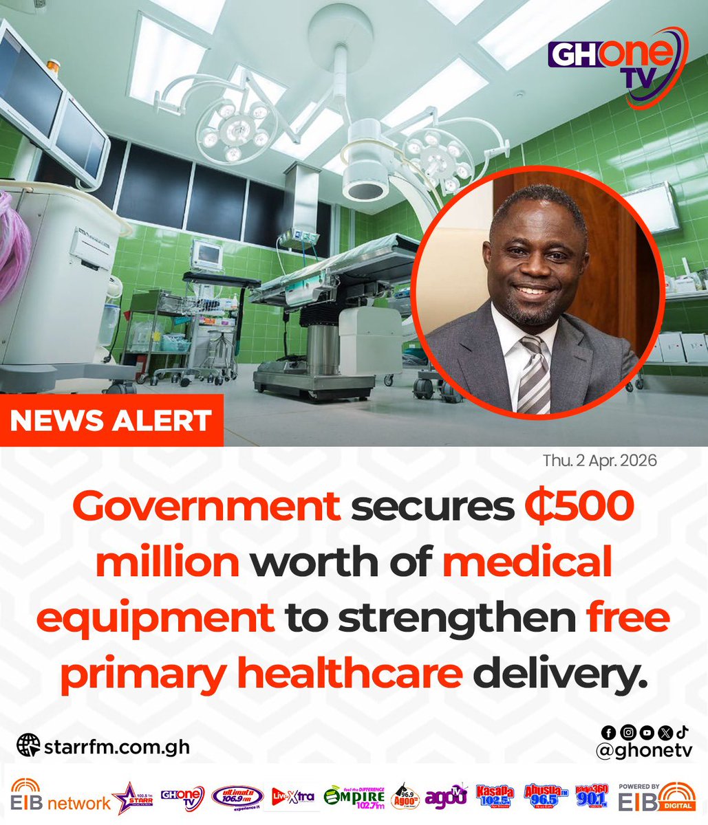 Dear Hon. <a href="/KMAkandoh/">Kwabena Mintah Akandoh</a> , 

It’s not enough to secure these equipment. Hire enough experts too.

Radiographers, sonographers, biomedical engineers, etc. 

Anyway, kind reminder: #HirePharmacistsNow