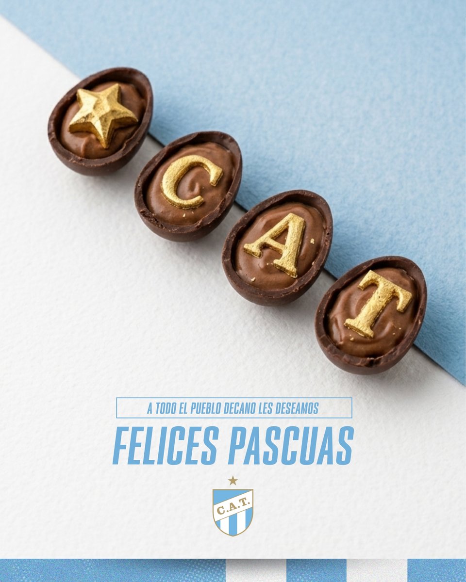 ✨🙏 En esta Pascua, renovamos la esperanza y celebramos los valores que nos unen dentro y fuera de la cancha.

🩵🤍 ¡Felices Pascuas para toda la familia Decana!