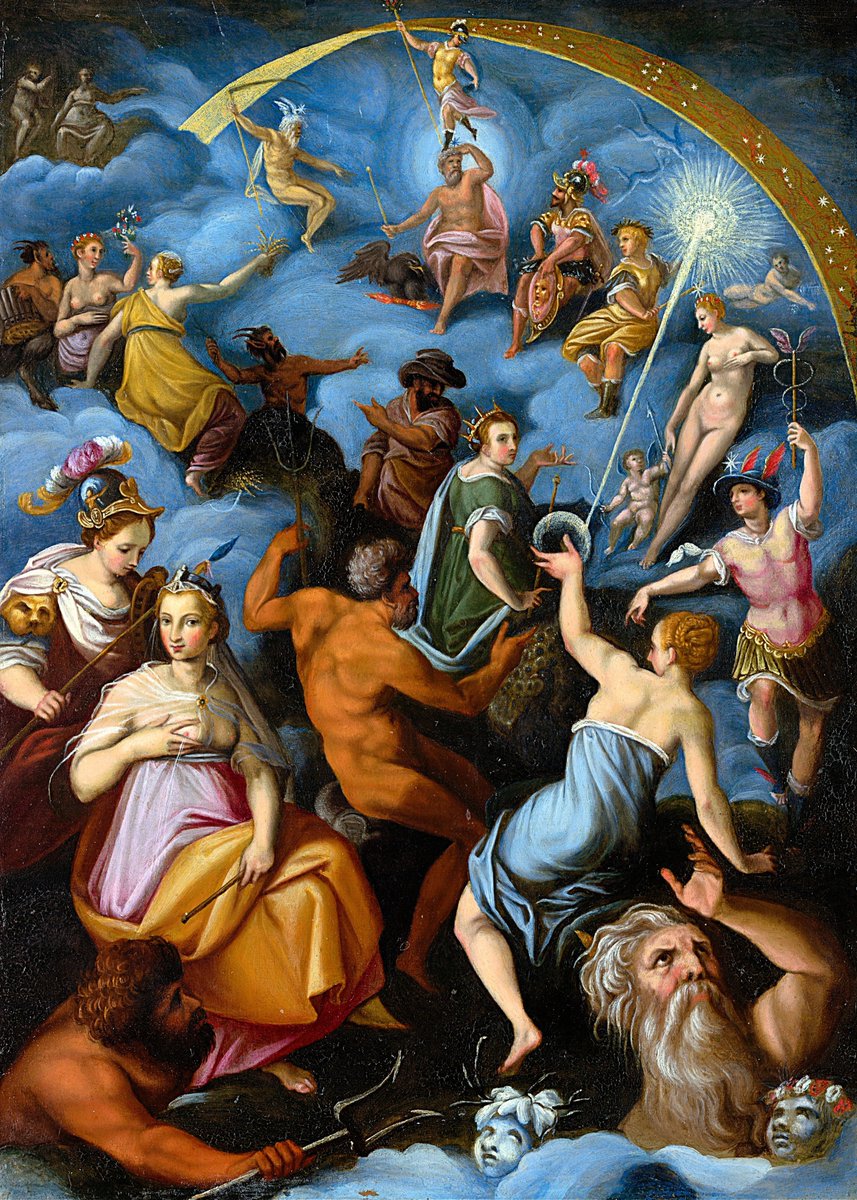 AlexandraSoro's tweet photo. "The Assembly of the Gods" (1575–76) 
By Jacopo Zucchi. (1540-1596) 🖌️🌹
Italian painter. Mythology. https://t.co/rSYauLx4z2