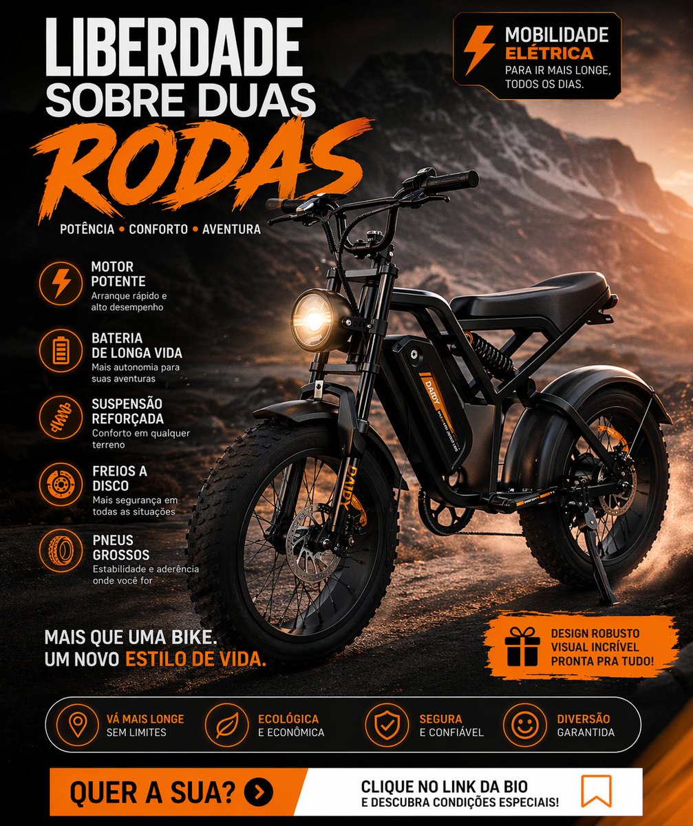 Gilson1584's tweet photo. Liberdade sobre 2 Rodas 

Bicicleta Eletrônica Motor club 20 15 ah  Litio 750w 48v

Link para comprar no mercado livre 
https://t.co/YPvWZpIo8l
Apenas R$ 7.371,22

#bikeeletrica #aventura #bike #moto https://t.co/idK31OuTy4