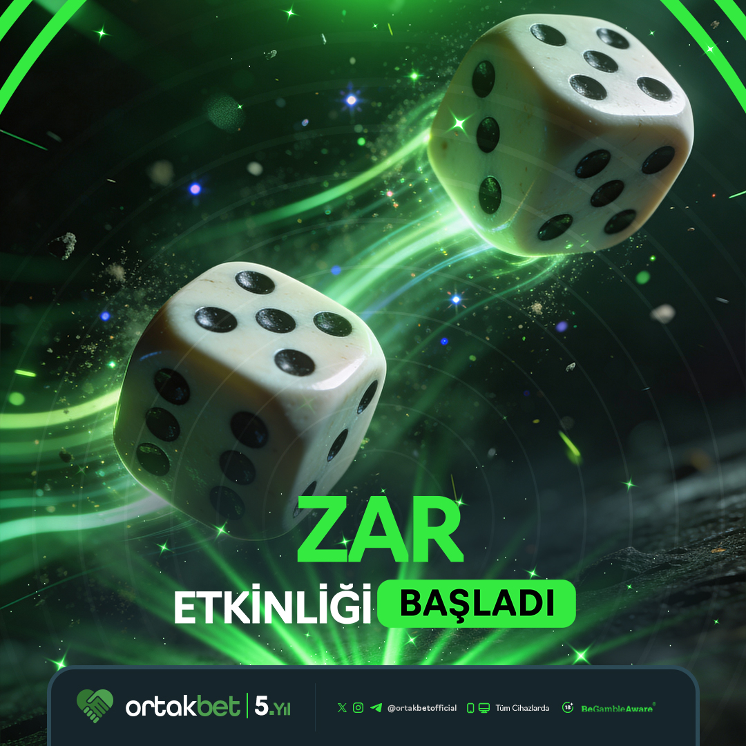 🎲ORTAKBET’TE ETKİNLİK ZAMANI!🎲

⏰ Saat 23:00’da Telegram kanalımızda
Atılıcak “Zar kaç gelir?” etkinliği başlıyor!
🎁 Doğru tahmin eden 50 kişiye 100 Freespin!

Katılım için formu doldurmayı unutma — form Telegram kanalında yer alıyor.

👉Telegram:t.me/ortakbetresmi