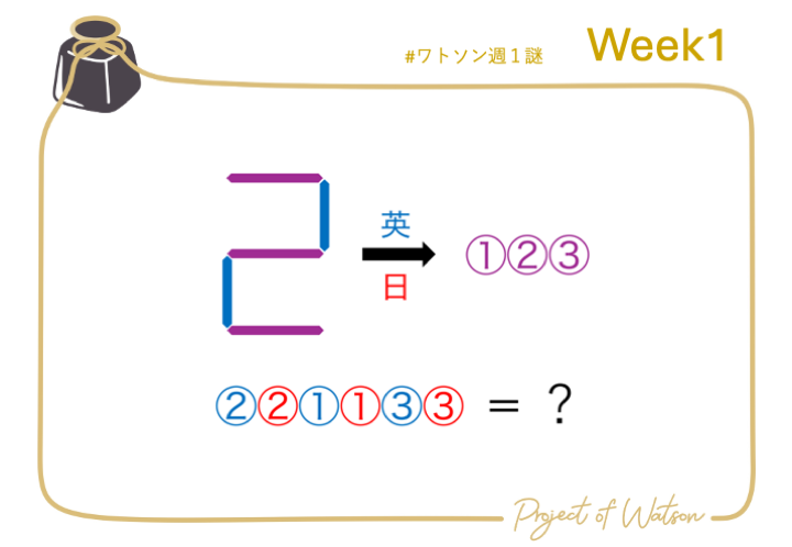 projectofwatson's tweet photo. 本日より、毎週日曜日18時に謎を投稿していきます！
４月５日（第１問目）はこちら
ヒント・答えはDMまで

#ワトソン週１謎 #PoW #謎解き #解けたらRP https://t.co/UijJBZMzjO