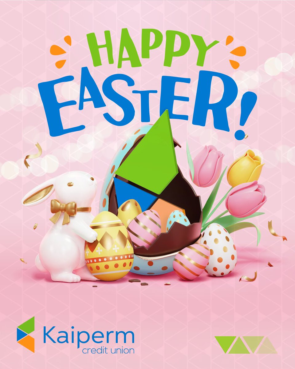 🌷🐣 #HappyEaster from <a href="/KaipermFCU/">Kaiperm Credit Union</a>! 🐣🌷
Wishing all our wonderful members a joyful Easter filled with hope, renewal, and time well spent with family and friends. May this season bring fresh beginnings, bright moments, and plenty of reasons to smile.