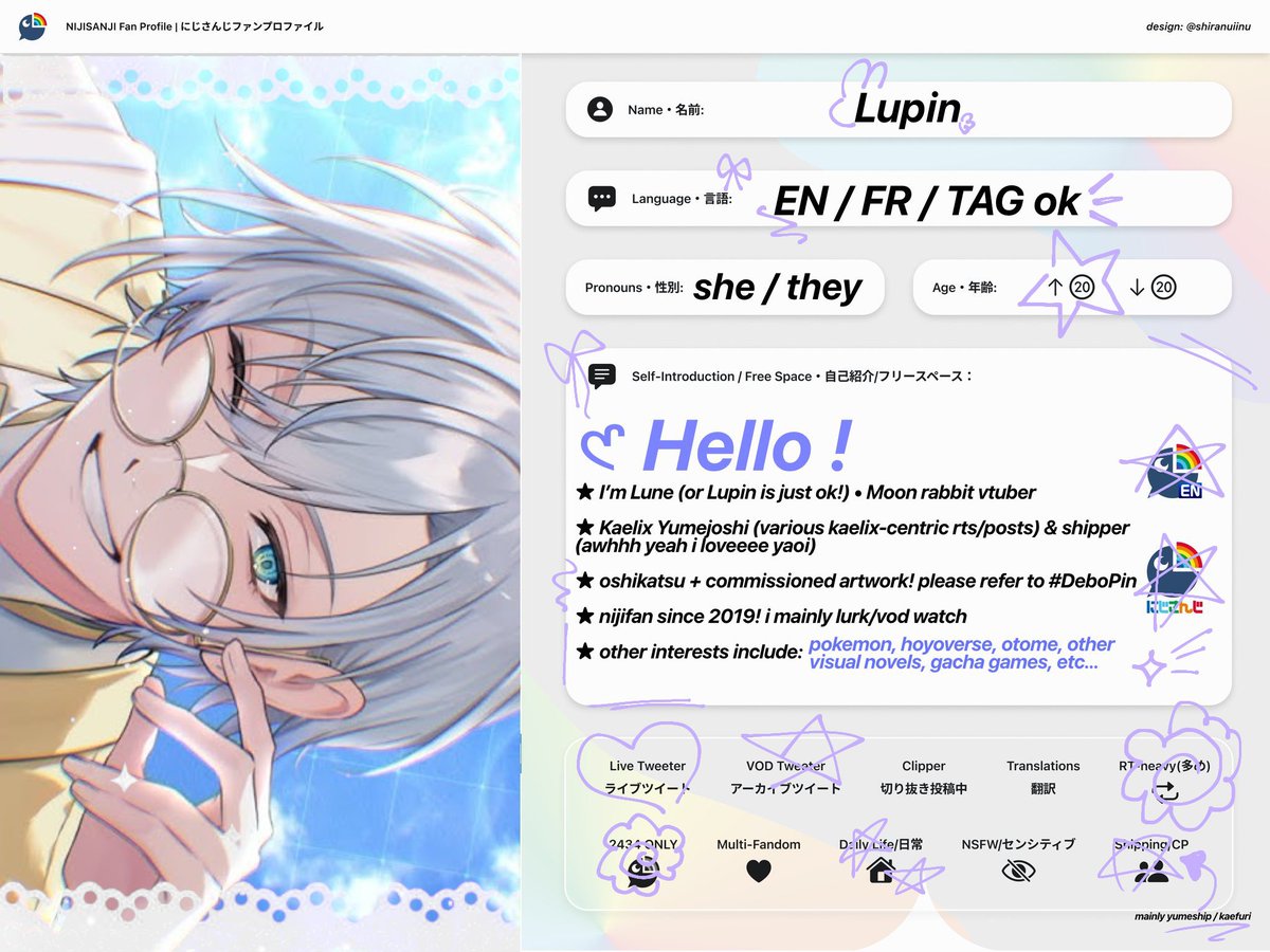 𑣲 Lupin tweet media