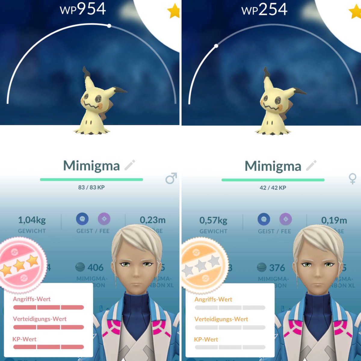 KathaBlueSky's tweet image. Moin Moin ⚓️

🥚🐣🐰🐣🥚🐰🥚🐣🐰🐣🥚

#Shinypokemon last Day‘s and 💯#Mimikyu and Zero 🥳

Wishing you a happy 🐰 Easter Weekend 🤗 #Pokemongofriends #PokemonGO