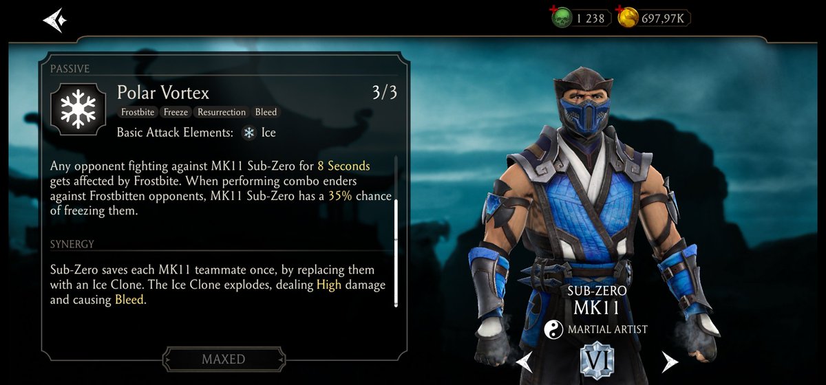 XxReg4raxX's tweet photo. @MKMobileGame Mk Mobile I am having issues with the game, Sub Zeros Synergy isnt working for any of the MK11 characters I wanted to find out what's going on, if anybody else is experiencing this, if it is happening to one character, high chance it can happen to other characters https://t.co/Wxs63Apq0H
