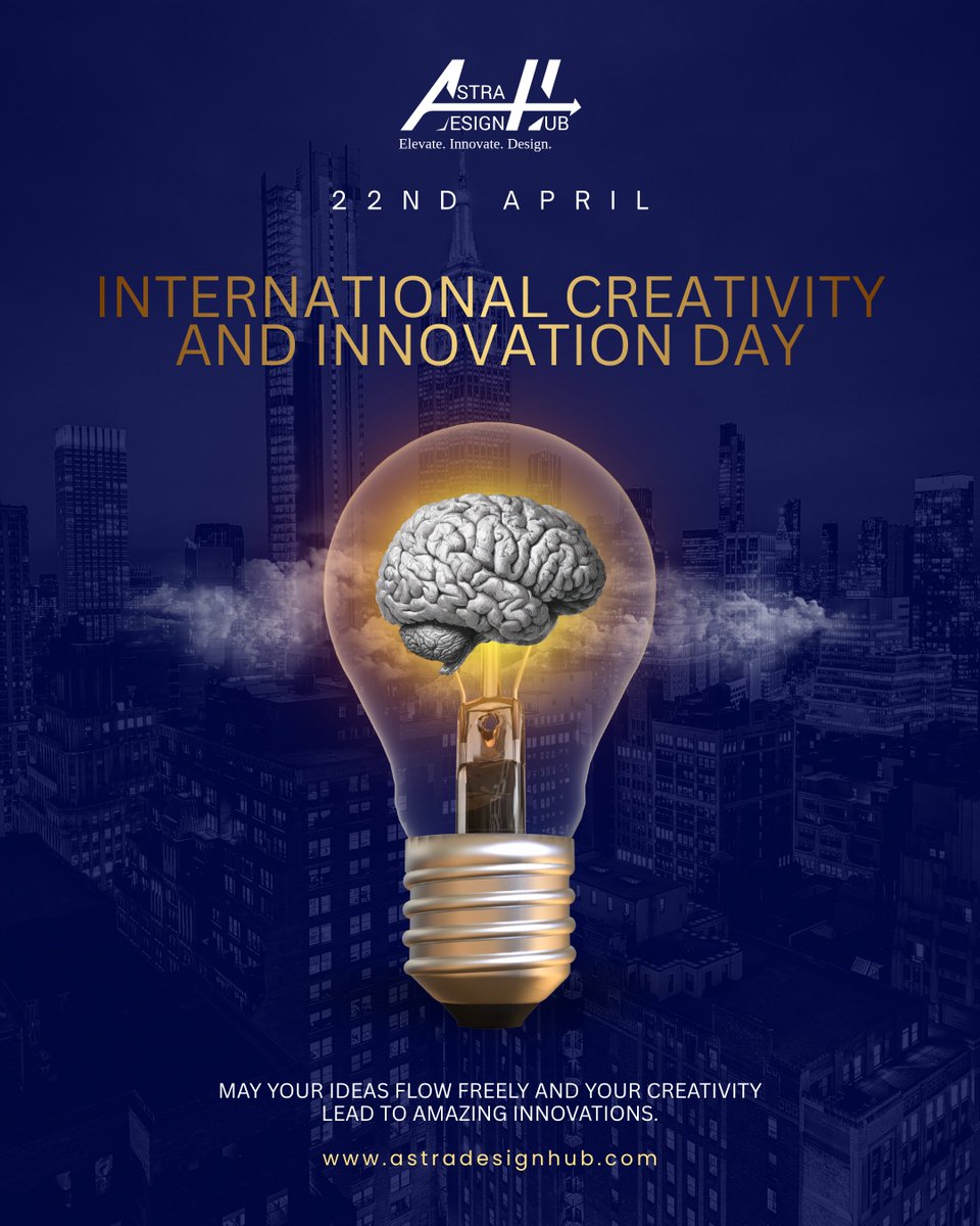 astradesignhub's tweet image. International Creativity &amp;amp; Innovation Day

Innovation begins with a simple idea. 💡
Let your creativity shape the future.
#InnovationDay #ThinkCreative #FutureReady #AstraDesignHub #UIUX #DigitalInnovation