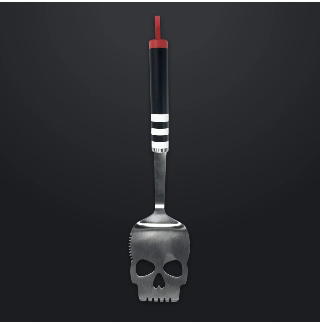 DeadMeatSociety's tweet photo. A skull spatula hits different. Upgrade your station before you overpay in peak season. 💀🔧
#DeadMeatSociety
#FlameFamilyCommunity
#SmokeShowChamp
#MeatHammer https://t.co/eCWrYy1VRa