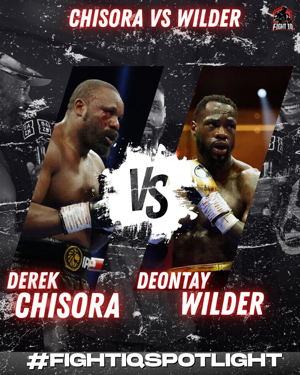 Derek Chisora's 50th fight is vs Deontay Wilder 🥊

97.7% career KO rate.
3-fight win streak for 'War'.
O2 Arena. Tonight.
Last dance or one more miracle? #ChisoraWilder #FIGHTIQSPOTLIGHT