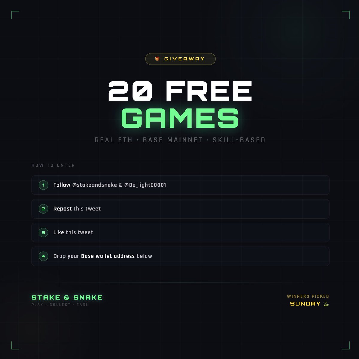 Stake & Snake tweet media