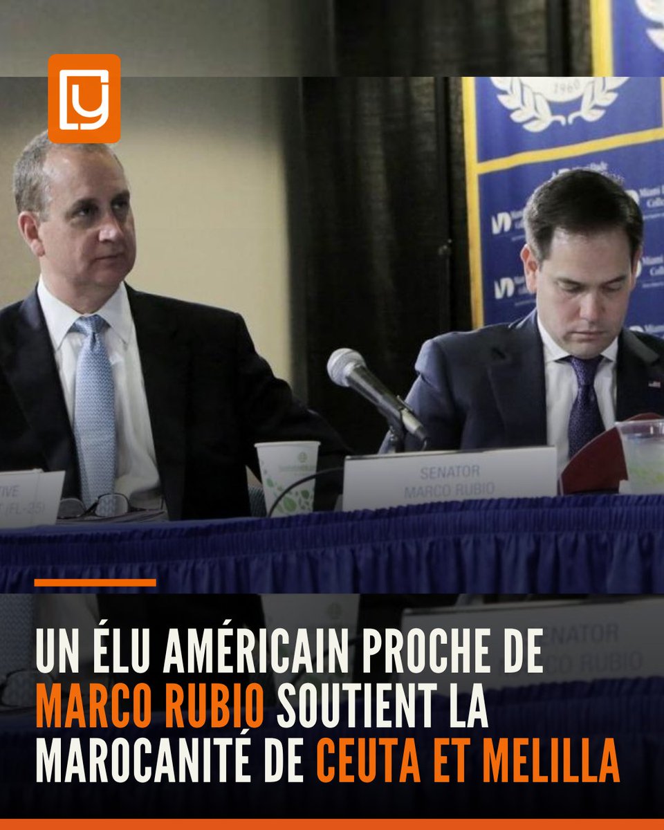 yabiladi_fr's tweet image. Un élu américain proche de Marco Rubio soutient la marocanité de Ceuta et Melilla
yabiladi.com/articles/detai…
 #Espagne #Ceuta #Melilla #Politique #Congrès
