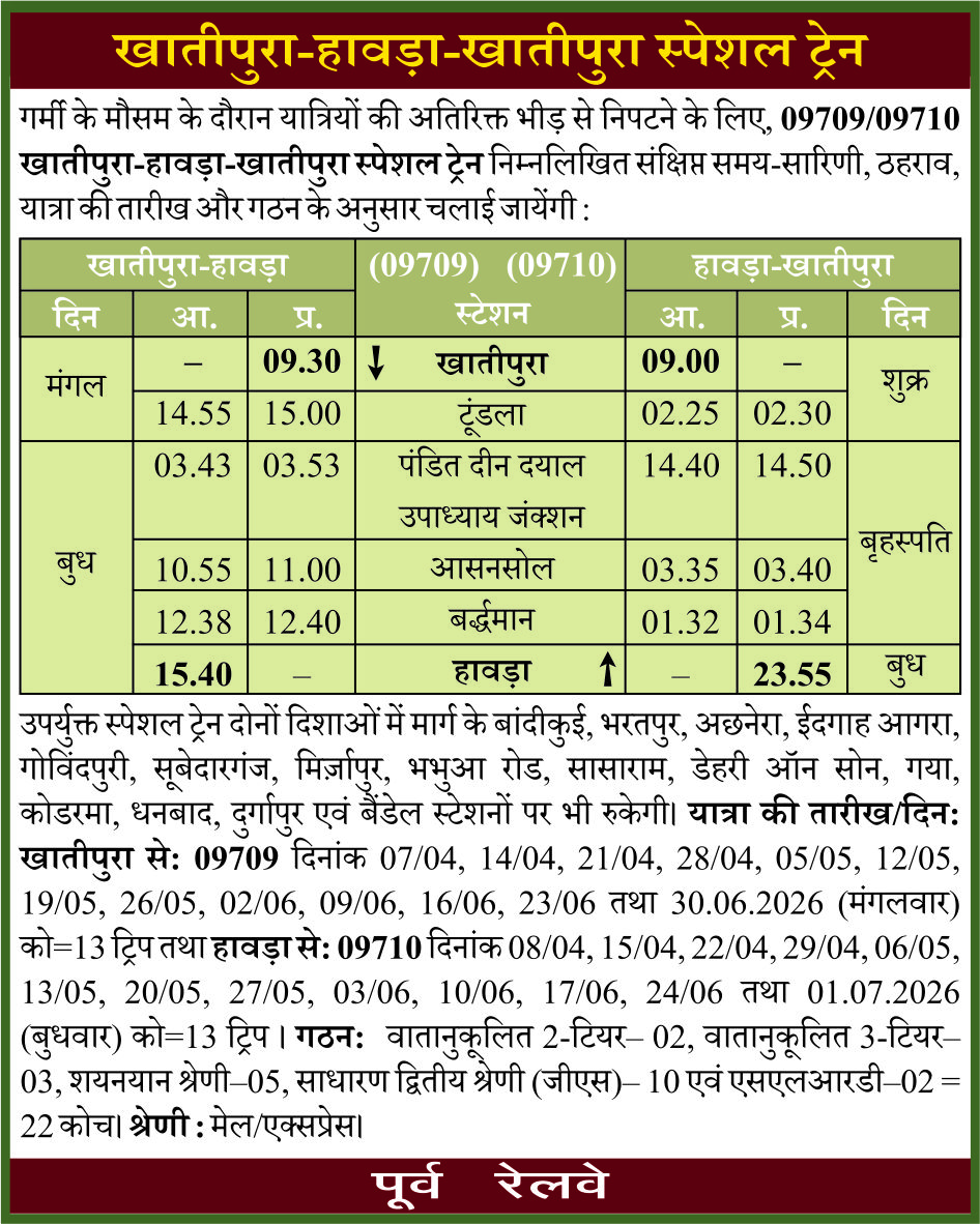 Eastern Railway tweet media