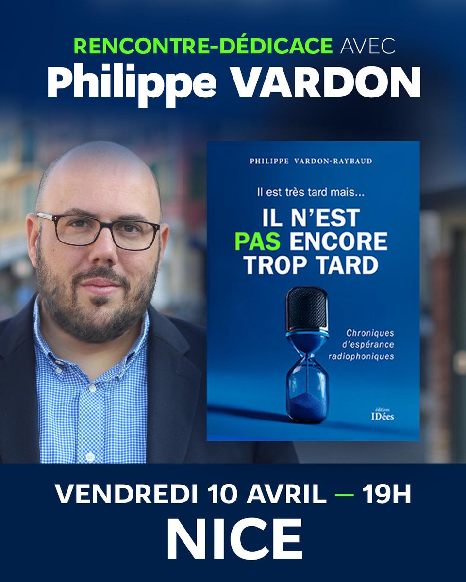 📢 Le vendredi 10 avril aura lieu la première rencontre dédicace autour de mon nouveau livre, et c’est à Nice évidemment !

✍ Inscription 👉 billetweb.fr/reunion12

📚 Et pour acheter le livre 👉 pastroptard.fr