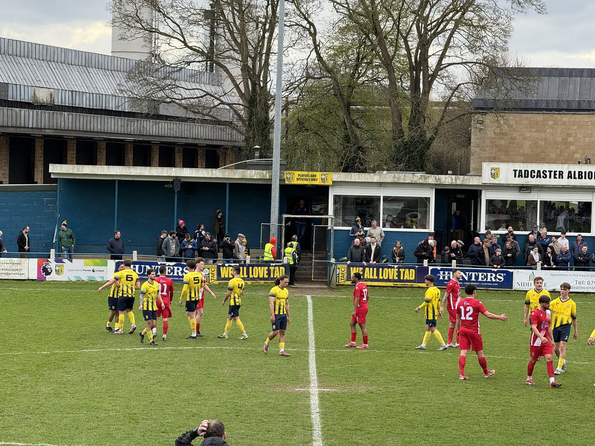 TadcasterAlbion's tweet photo. FT | Taddy 4-2 Handsworth

Get in!!! The Brewers finish the regular season with yet another victory making it 11 games unbeaten and 7 straight wins! 🔥

Goals coming from Billy Marshall, Oli Norman, Jayden Clarke-Thompson and an own goal.

Outstanding again lads! 🙌

#ATAW 💛 https://t.co/W844ljDOkO